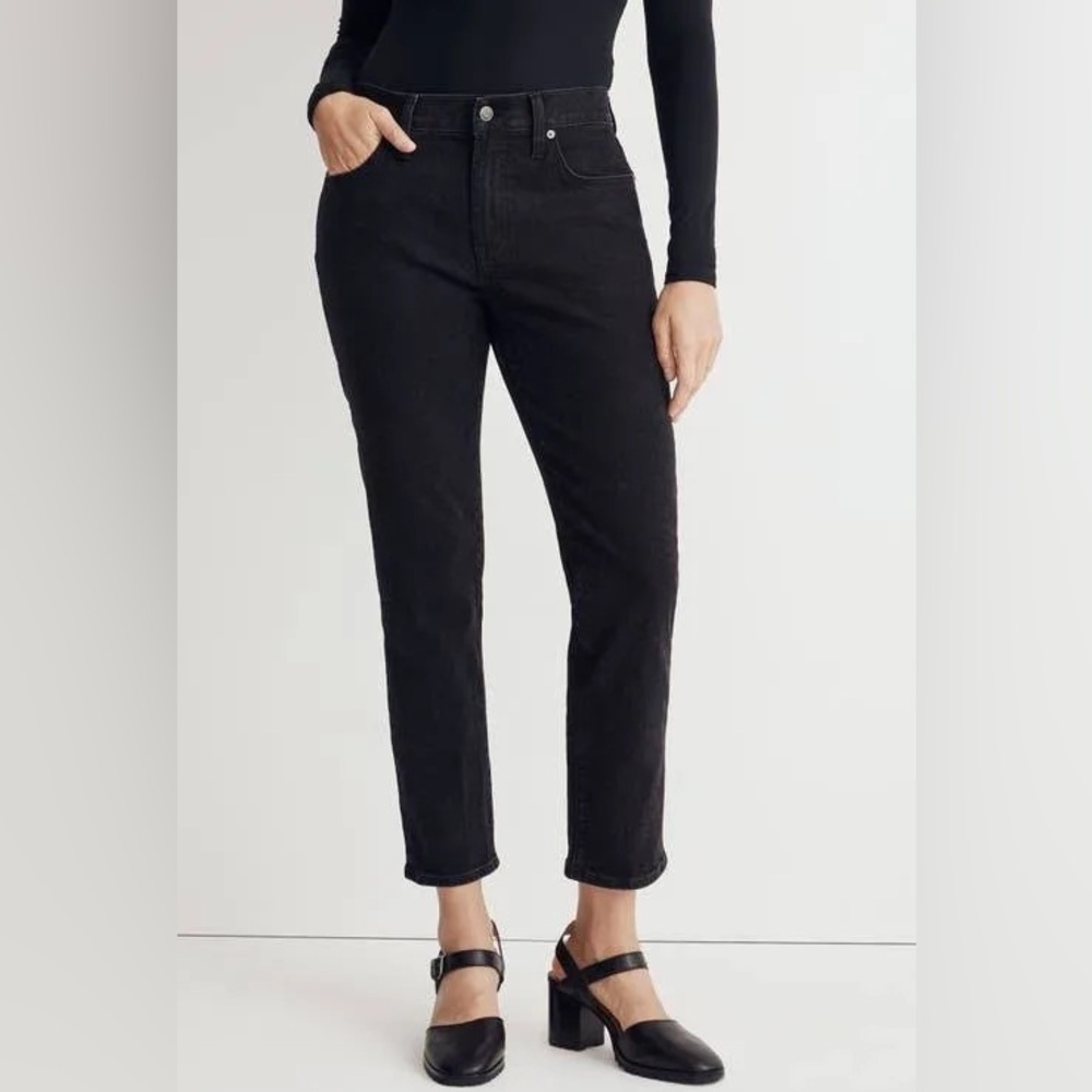 Madewell Black Mid-Rise Perfect Vintage Jean - Picture 6 of 7
